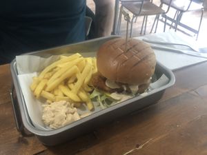 Dunston Rocket burger  at Vegano in Newcastle Upon Tyne