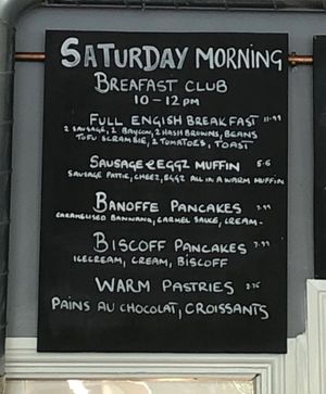 Breakfast menu  at Vegano in Newcastle Upon Tyne
