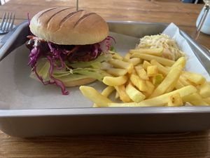 BBQ beast burger   at Vegano in Newcastle Upon Tyne