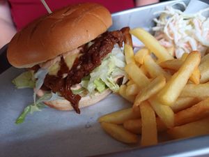 Burger at Vegano in Newcastle Upon Tyne