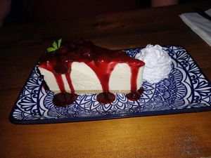 Best cheesecake ever at Vegano in Newcastle Upon Tyne