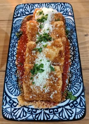 Deep fried Ravioli (9/10) at Vegano in Newcastle Upon Tyne