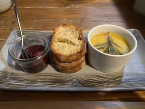 Mushroom pate starter   at Vegano in Newcastle Upon Tyne