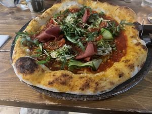 Enzo pizza  at Vegano in Newcastle Upon Tyne