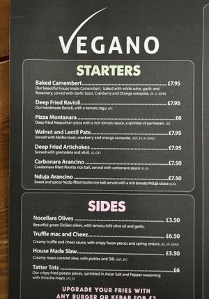   at Vegano in Newcastle Upon Tyne