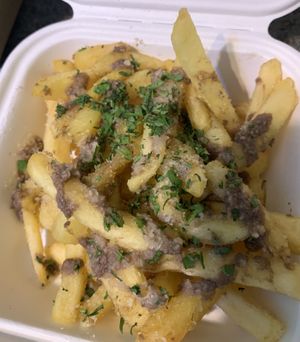 Truffle parmesan fries   at Vegano in Newcastle Upon Tyne