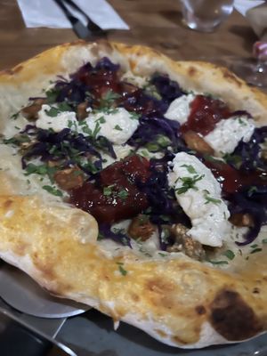 Festive pizza   at Vegano in Newcastle Upon Tyne