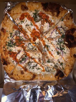 Buffalo Bill pizza   at Vegano in Newcastle Upon Tyne