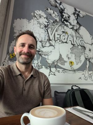 Nice PSL but why didn't they offer me cream that was on the menu! at Vegano in Newcastle Upon Tyne