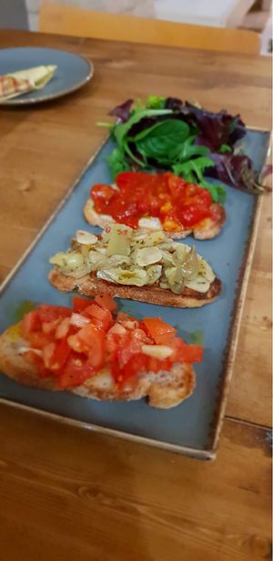 Bruschetta- delicious! at Vegano in Newcastle Upon Tyne