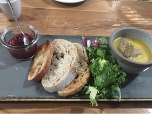 Walnut pâté starter   at Vegano in Newcastle Upon Tyne