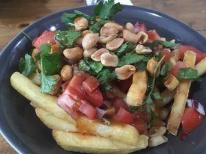Best french fry salad in the UK. Get this. at Vegano in Newcastle Upon Tyne