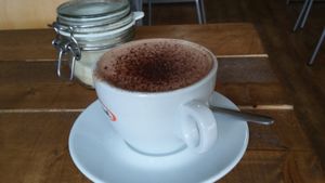 Hot chocolate  at Vegano in Newcastle Upon Tyne