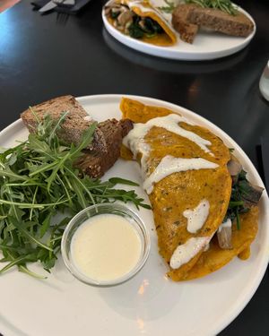 Vegan omelet  #Veganuary at Focus Foodbar in Tilburg