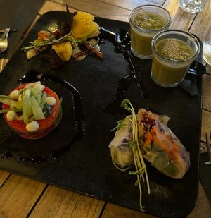 Starter for two.... Soooo delicious 👌😁 at Focus Foodbar in Tilburg