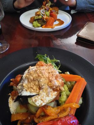 Moussaka and risotto croquettes at Focus Foodbar in Tilburg