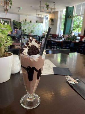 Hazelnut brownie mylkshake: sooo good!  at Focus Foodbar in Tilburg