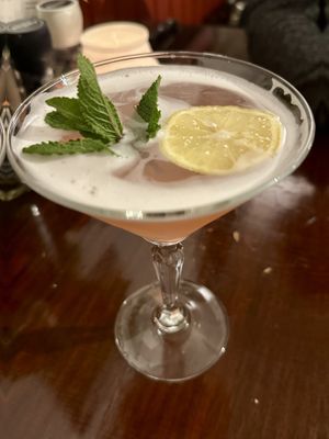 Pink strawberry cocktail   at Focus Foodbar in Tilburg