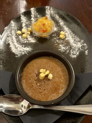 Pumpkin spice crème brûlée   at Focus Foodbar in Tilburg