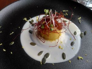 Polenta starter at Focus Foodbar in Tilburg