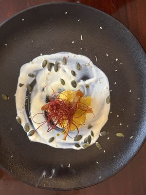 coconut polenta  at Focus Foodbar in Tilburg