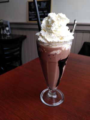 Chocolate milkshake at Focus Foodbar in Tilburg