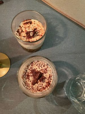 Tiramisu van silken tofu at Focus Foodbar in Tilburg