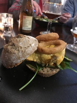 Nice burger at Focus Foodbar in Tilburg