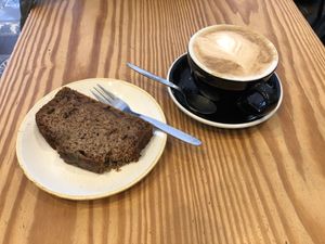 Banana bread  at Hinterland in Brussels