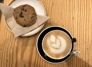 Vegan choc chip cookies are my weakness at Hinterland in Brussels