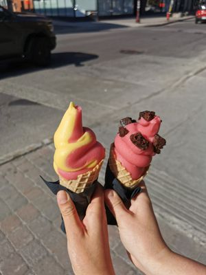 Vegan soft serve at Pastel & Coco in Gatineau