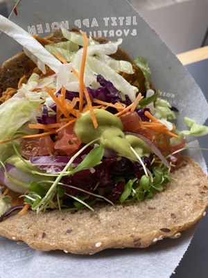 Vegan kebab (seitan version)   at Neue Dönastie - Kronenstrasse in Stuttgart