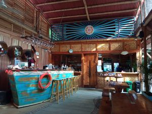 Nice place. A few vegan options at Los 7 Mares in La Guajira