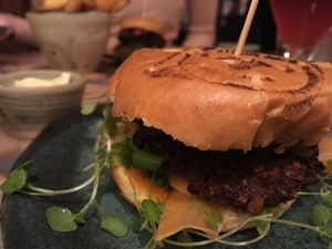 Their vegan slider at Wildebeest Gastropub in Aalborg