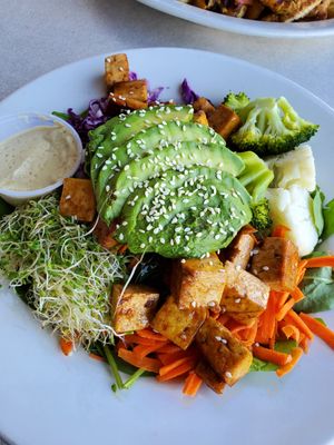 Tofu teriyaki bowl at The Natural Cafe in Santa Maria