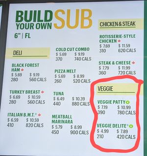  at Subway in Caledonia