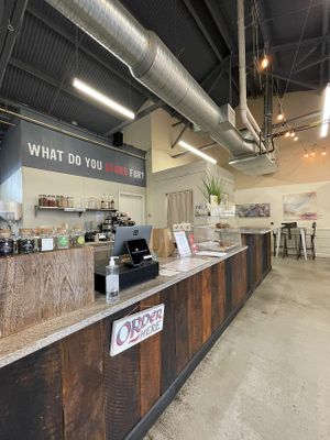 Inside at The Stand Vegan Cafe in Fairfield