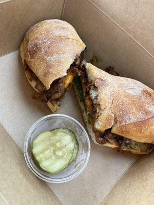 Seitan BBQ pesto grilled at The Stand Vegan Cafe in Fairfield
