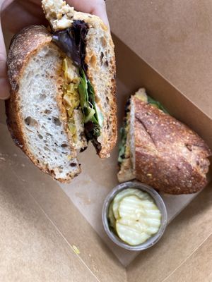Grilled tempeh Reuben  at The Stand Vegan Cafe in Fairfield