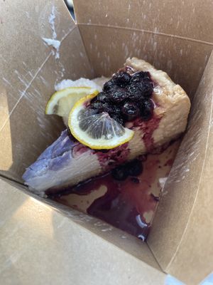 Blue lemon cheesecake  at The Stand Vegan Cafe in Fairfield