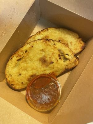 Cheesy french bread dippers  at The Stand Vegan Cafe in Fairfield