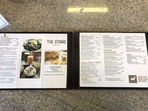 Menu  at The Stand Vegan Cafe in Fairfield