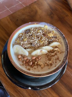 $4 peanut butter smoothie bowl  at Bongs in Koh Rong