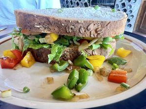 Mediterranean sandwich   at Bongs in Koh Rong