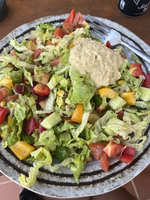 Bean salad with hummus 👌🏼  at Bongs in Koh Rong