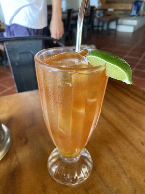 Lime iced tea  at Bongs in Koh Rong
