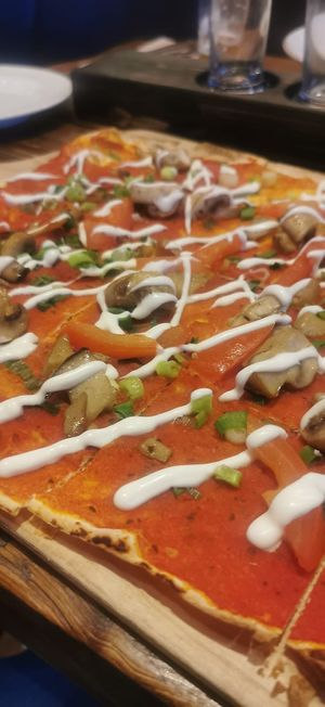 Trüffel Flammkuchen at T.R.U.D.E. in Hamburg