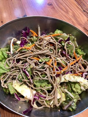 Soba noodle bowl at Bounty Kitchen - Denny Triangle in Seattle