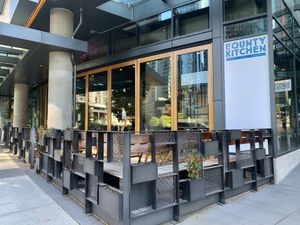 Nice outdoor seating at Bounty Kitchen - Denny Triangle in Seattle