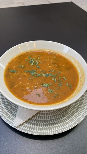 Harira  at Veggie Pause  in Fes